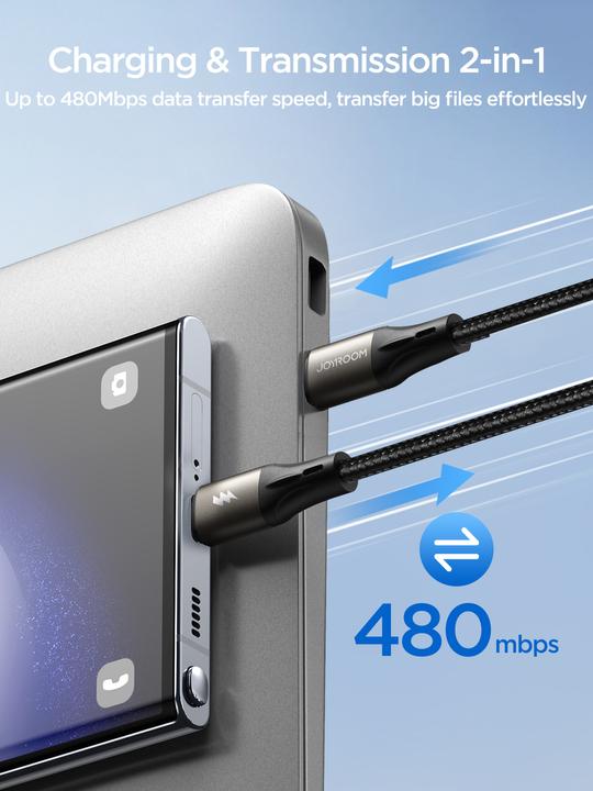 Produktbild Joyroom USB C — USB C (1.20 m, USB 3.2 Gen 1, 100 W)
