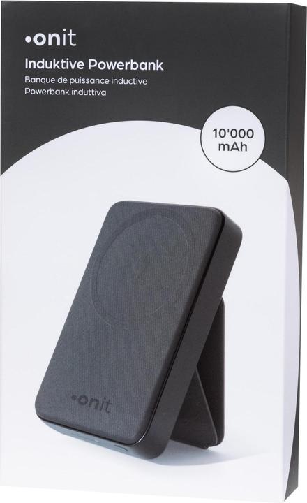 Produktbild Onit Powerbank Induktiv 10000 mAh, Akkutyp: Lithium-Polymer (10000 mAh, 20 W, 38.50 Wh)