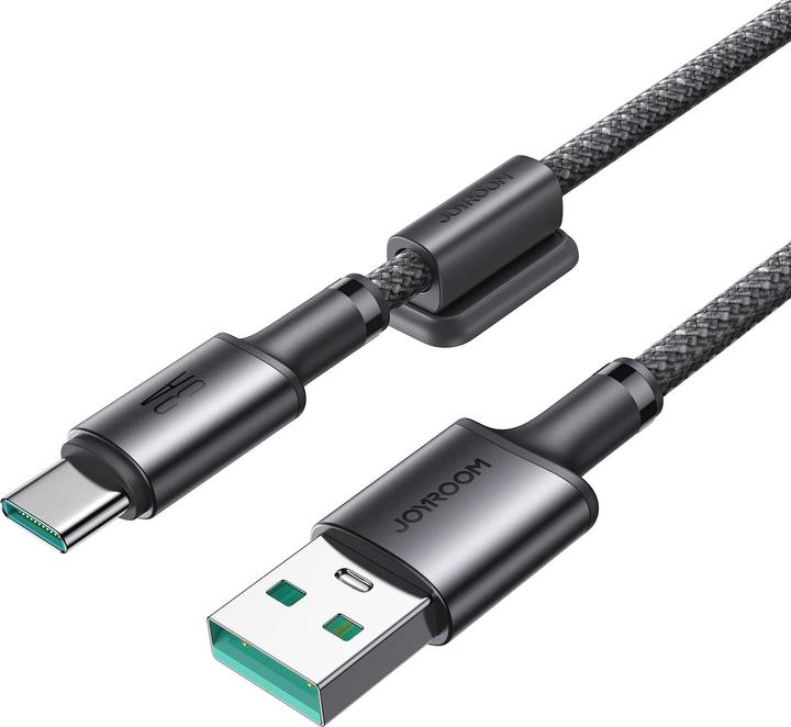 Produktbild Joyroom USB-A to USB-C 480Mbps Cable with magnetic holder 3A, 1.2m - Gray (1.20 m)