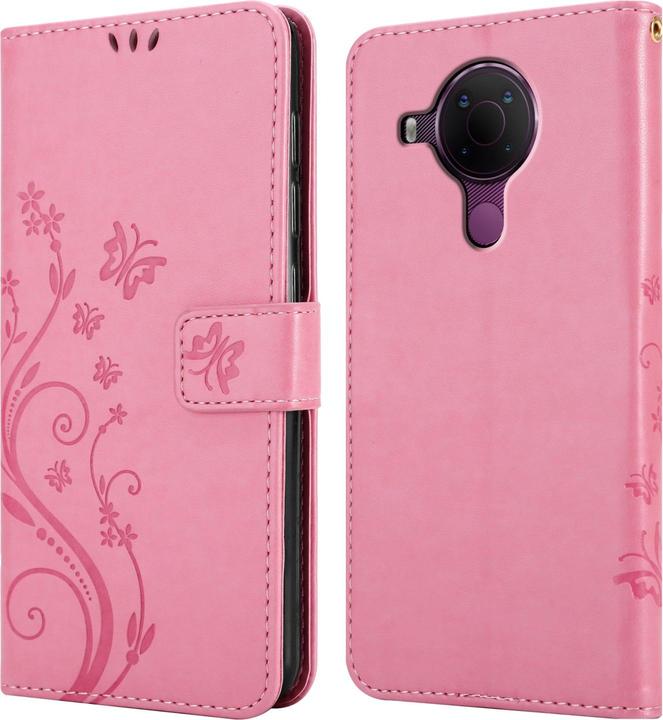 Produktbild Cadorabo Flower Book Hülle (Nokia 5.4)