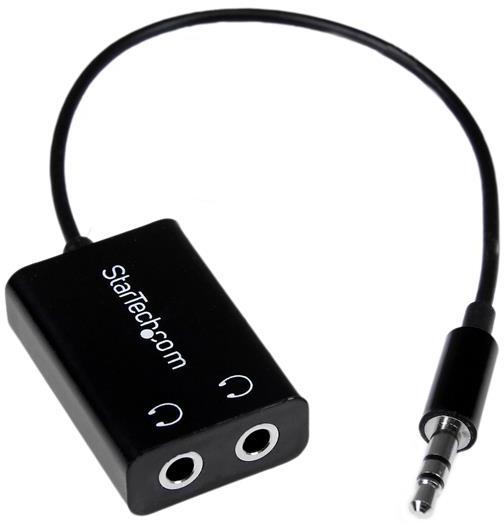 StarTech Mini Jack Splitter Cable (Audio Splitter, Headphone Splitter)