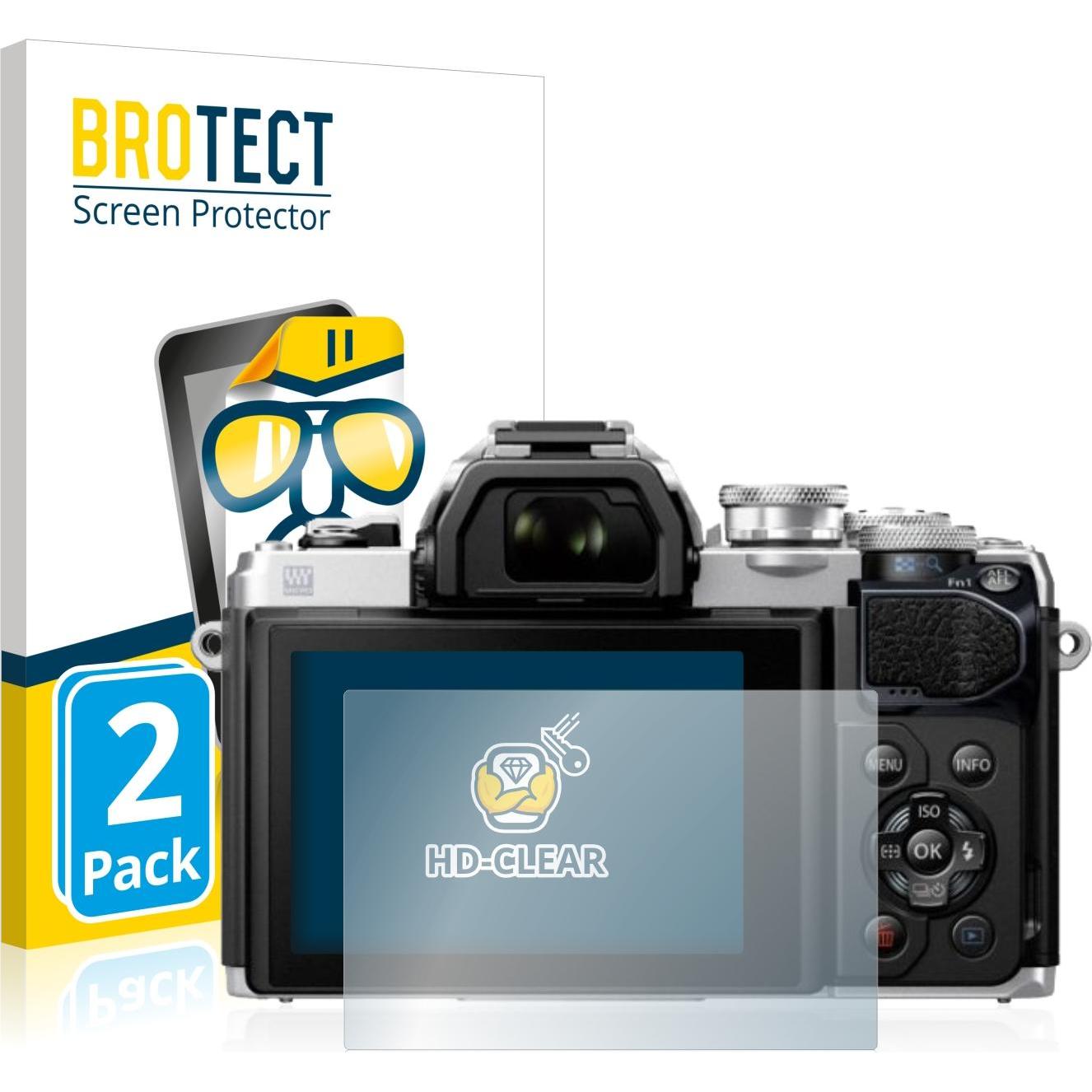 BROTECT Schutzfolie Displayschutz Klar (Displayschutz, OM-D E-M10 Mark III), Kameraschutz, Transparent