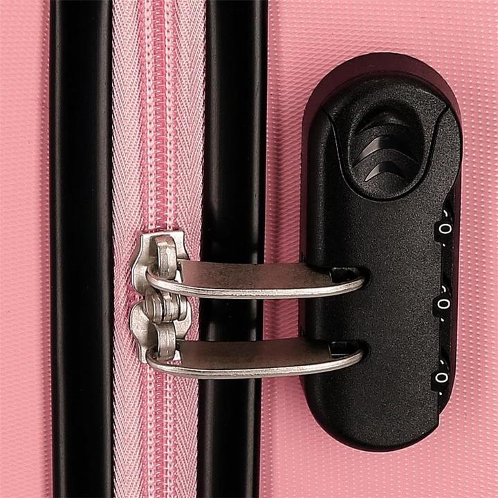 Image du produit Disney Coffret Minnie, valise cabine et moyenne, roues multidirectionnelles, verrou combiné (35 l)