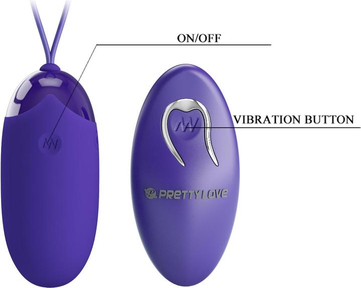Actual product image Pretty Love Berger Youth Hurt Egg Remote Control Violet