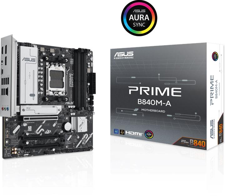 Productafbeelding ASUS PRIME B840M-A-CSM (AM5, AMD B840, mATX)