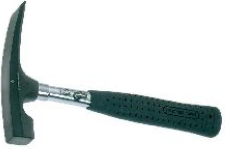Actual product image Peddinghaus Bricklayer's hammer Rheinische Form - With tubular steel handle and plastic grip (570 g)