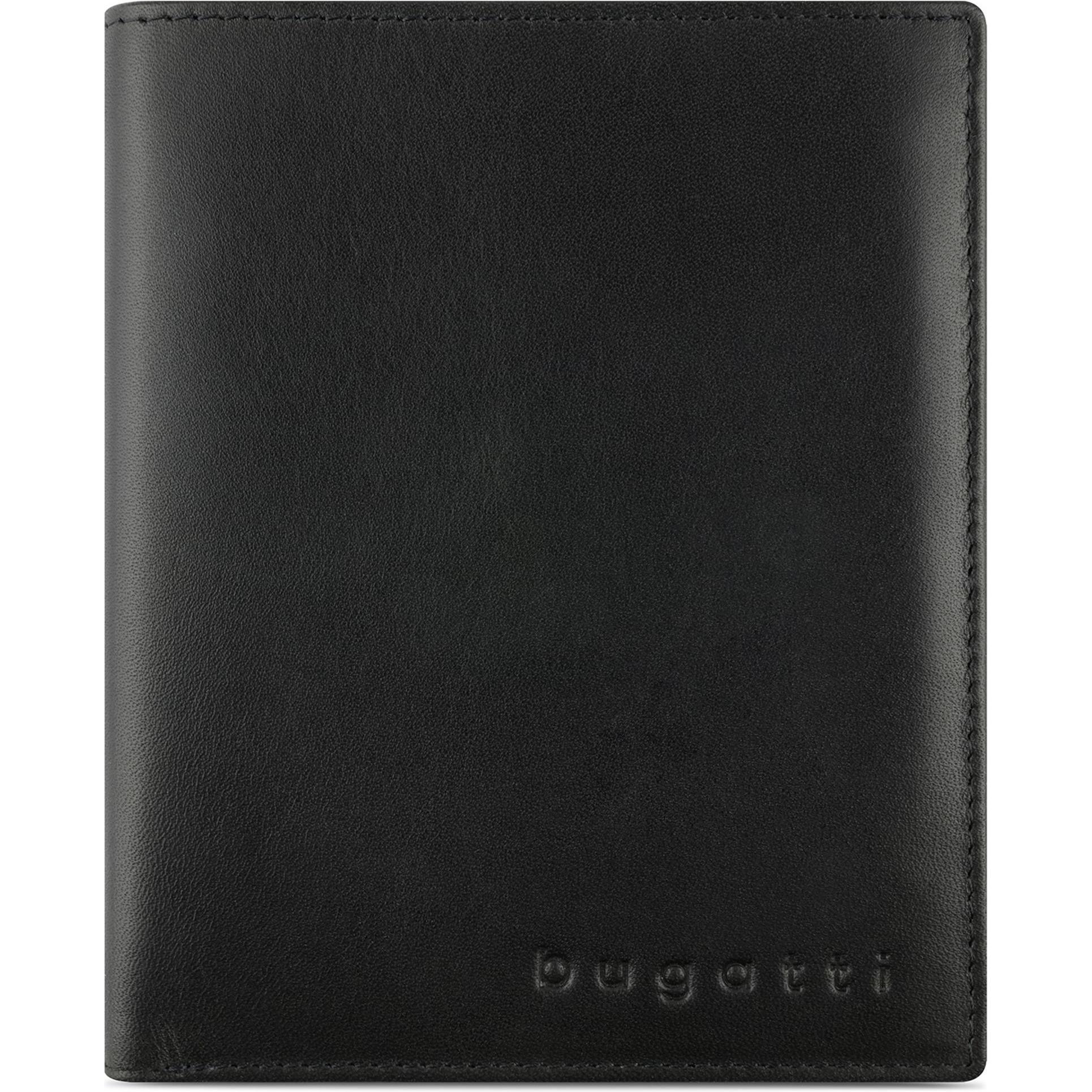 Bugatti, Herren, Portemonnaie, Geldbörse SUPER SLIM RFID, Schwarz