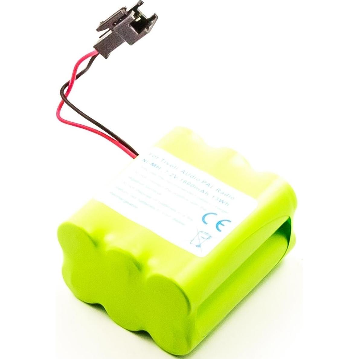 AGI Akku kompatibel mit Radio Tivoli iPAL Henry Kloss - Akku (1 Stk., Gerätespezifisch, 1800 mAh), Batterien + Akkus
