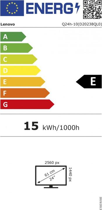 Energie-Label Lenovo Q24h-10 (2560 x 1440 Pixel, 23.80")