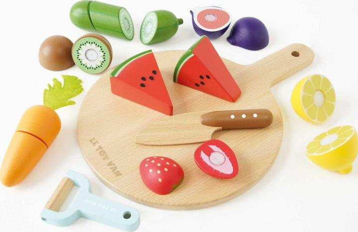 Actual product image Le Toy Van Schneidebrett mit Superfood / Chopping Board & Super Food