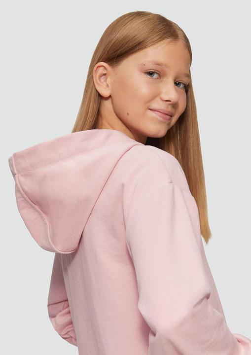 Image du produit S.Oliver Sweatshirt Unisex Kapuzen-Sweatshirt mit Känguru-Tasche und Frontprint (170, 176)