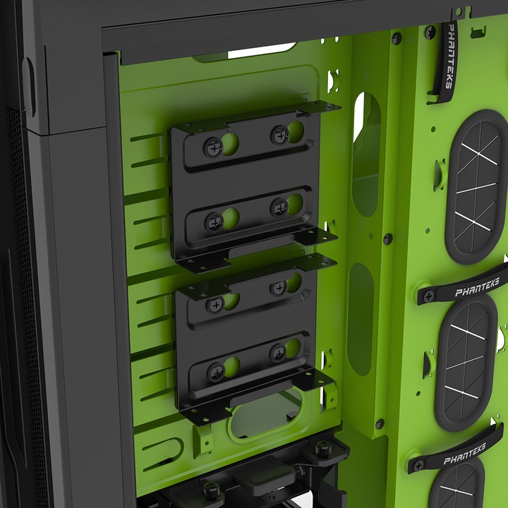 Produktbild Phanteks Enthoo Primo Special Edition, schwarz/grün (E-ATX, mATX, ATX)
