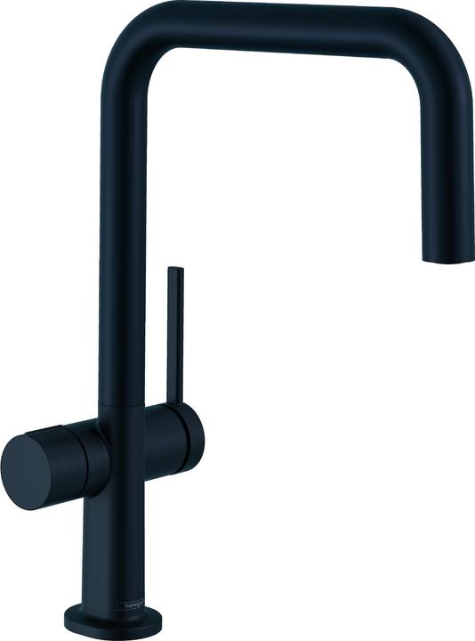 Actual product image hansgrohe HG single-lever sink mixer U 220 TALIS Appliance stop valve 1jet matt black