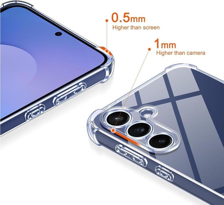 Produktbild Screenguard Crystal Soft Airbag Bumper Hülle (Samsung Galaxy S25 FE)