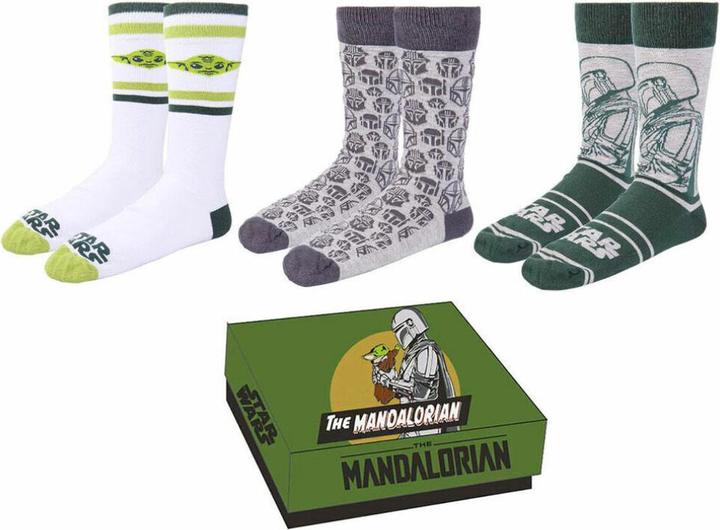 Produktbild NoName STAR WARS - The Mandalorian - Pack de 3 paires de chaussettes (P36-41) (3er Pack, 36 - 41)