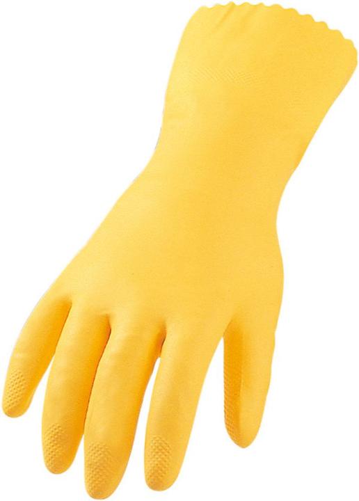 Actual product image Asatex Chemical gloves size 10 yellow EN 388, EN 374 PPE category III (10)
