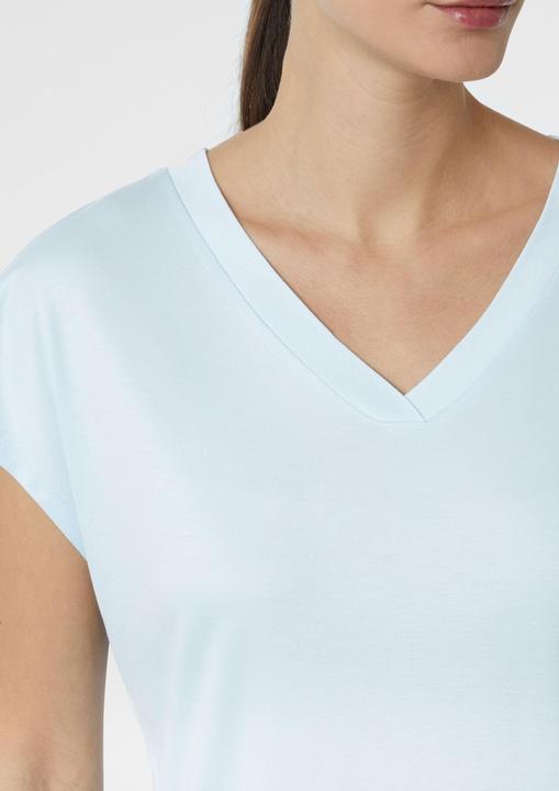 Immagine prodotto Comma T-Shirt Shirt aus Viskose mit V-Ausschnitt (40)