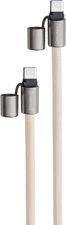 Produktbild Intenso Handykette als Lade- + Datenkabel USB-C bis 1,65m beige (1.65 m, USB 2.0, 60 W)