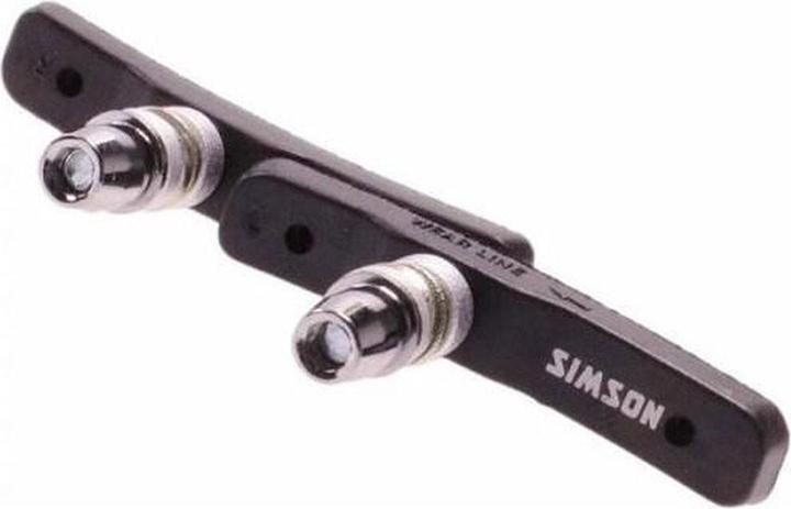 Actual product image Simson Asymmetrical V-Brake Pads (Rubber)