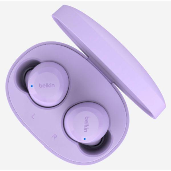 Produktbild Belkin wireless soundform bolt tws hellviolett (Keine Geräuschunterdrückung, 28 h, Kabellos)
