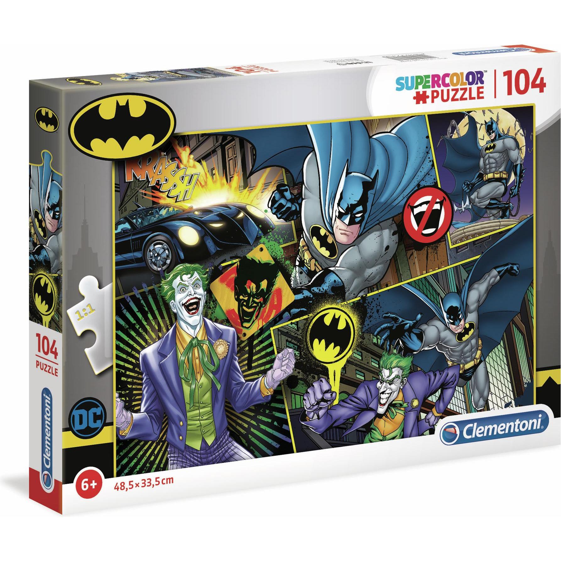 Clementoni Multicolore Puzzle Batman, 104 Pezzi (104 Pezzi)