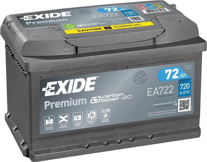 Produktbild Exide Premium Carbon Boost EA722 (12 V, 72 Ah, 720 A)