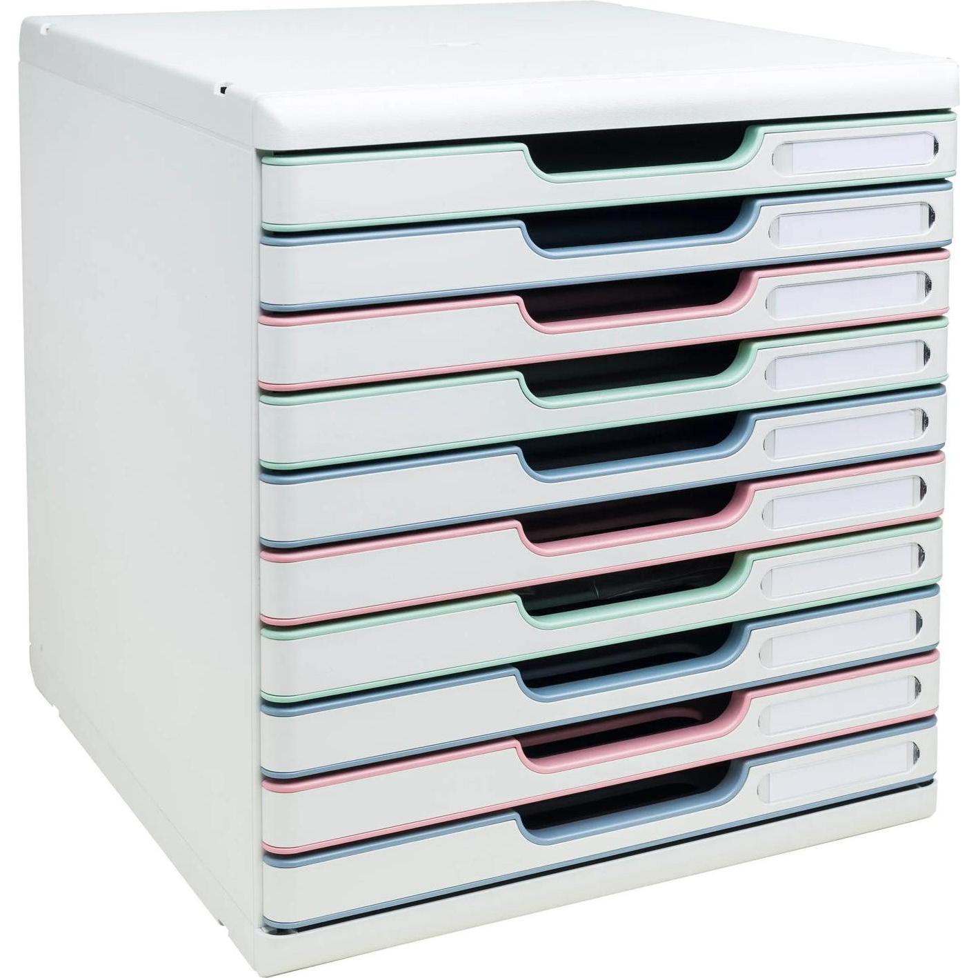 Exacompta, Dokumentenablage, Schubladenbox Modulo, 10 Schubladen, AutentiK (A4+)