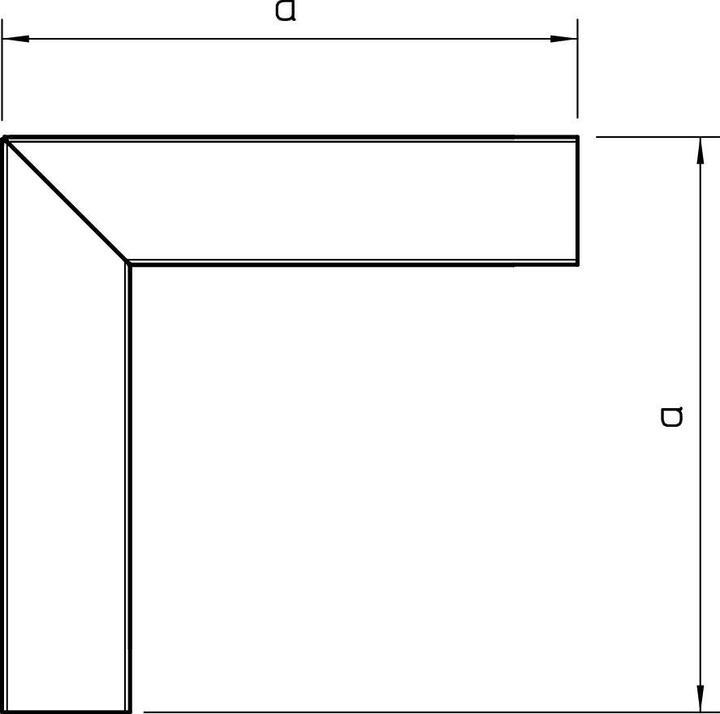 Actual product image OBO Bettermann Flat angle (6 cm)