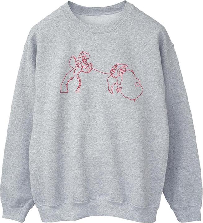 Immagine prodotto Disney Lady And The Tramp Spaghetti Outline Felpa Donna (XXL)