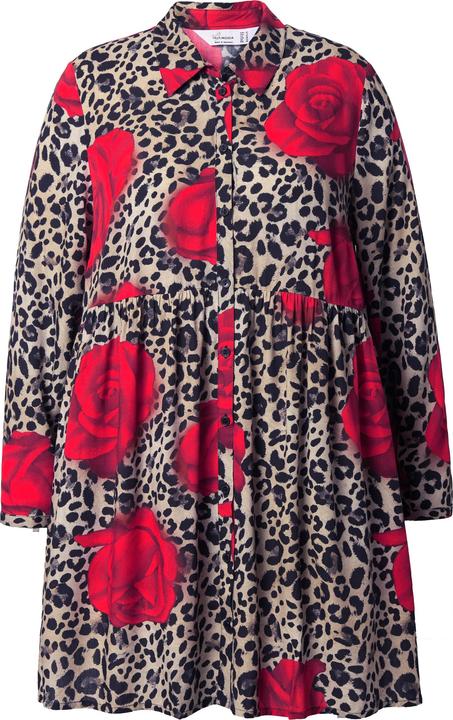 Produktbild Miamoda Bluse, A-Linie, Leo/-Rosen-Muster, Langarm (54)