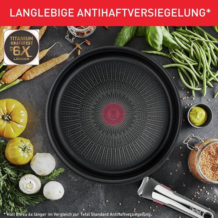 Immagine prodotto Tefal Ingenio Preference On (26 cm, Set di pentole e padelle da cucina, Acciaio inossidabile)