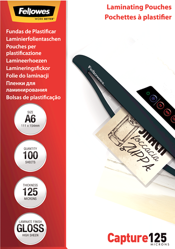 Image du produit Fellowes Capture (A6, 100 pièce(s), 125 µm)