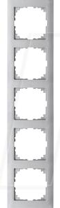 Image du produit Merten Cadre 5x aluminium MEG4050-3660