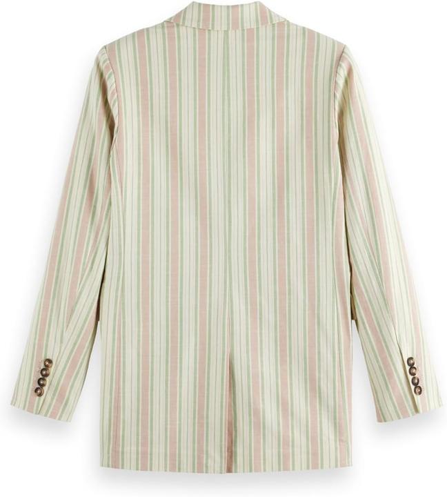 Productafbeelding Scotch & Soda Lurex Baumwollmischung Einreihig Blazer, Lurex Leinenstreifen 119 (S)
