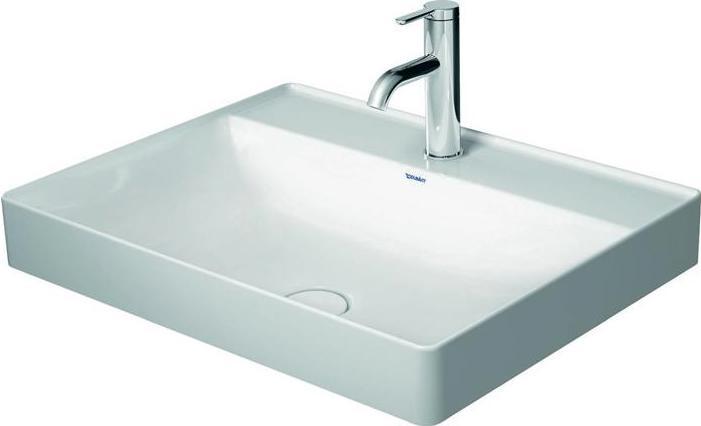 Actual product image Duravit Countertop basin DURASQUARE o ÜL m HLB 600x470mm 2 HL white WG (470 mm, 600 mm)