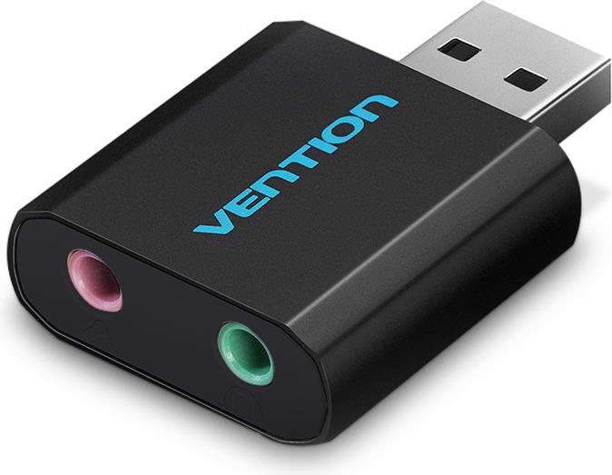 Vention USB External Sound Card Black Metal Type (USB)