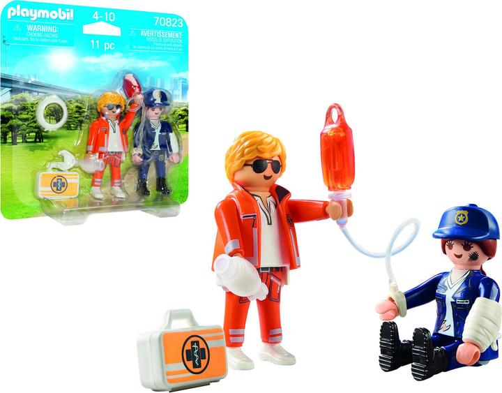 Image du produit Playmobil DuoPack médecin urgentiste et policière (70823)