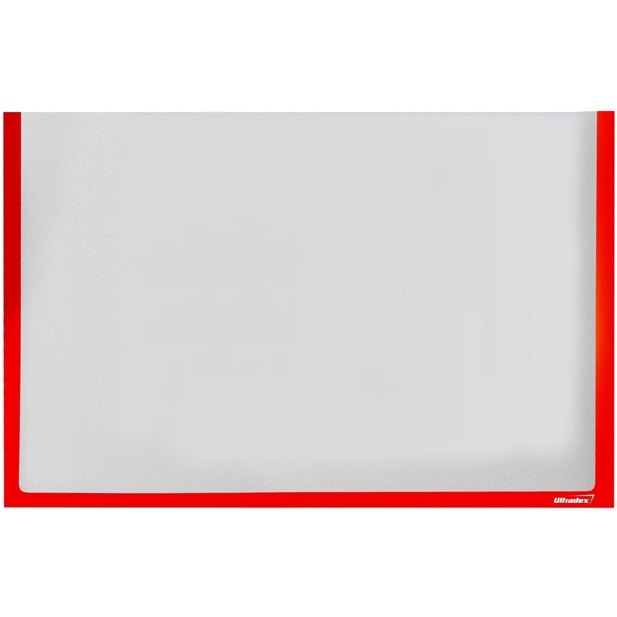 Thumbnail - Ultradex, Informationsschild, Infotasche für DIN A4 quer selbstklebend VE= 5 Stück rot