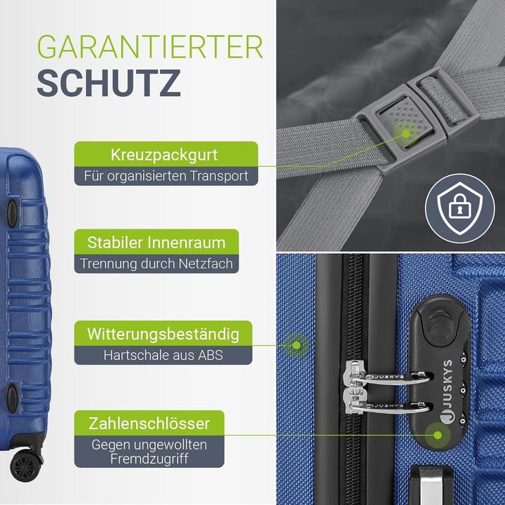 Image du produit Juskys Set de valises rigides Rome (34 l)