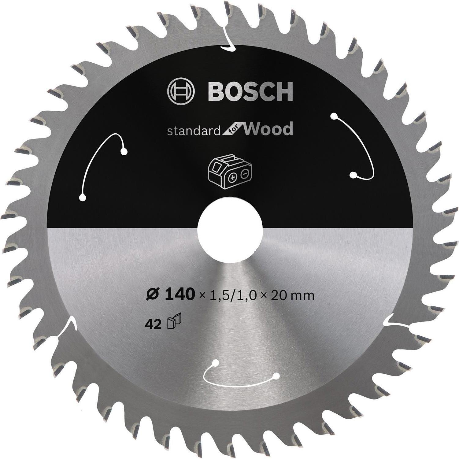 Bosch Professional Zubehör, Sägeblatt, PRO Wood cordless Kreissägeblatt, 140 x 1,5 x 20 mm