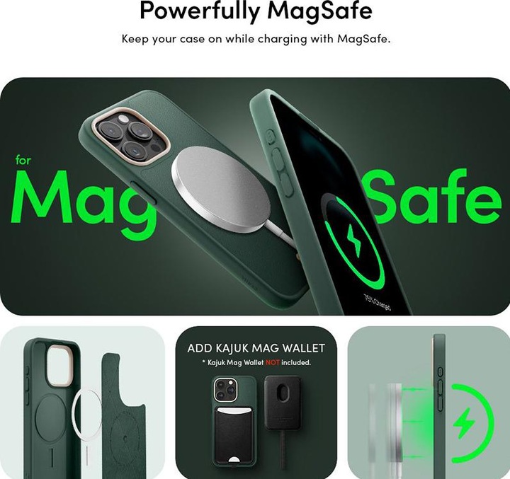Produktbild Cyrill Kajuk MAG iPhone 15 Pro 6.1" Magsafe zielony/forest green ACS06772 (Apple iPhone 15 Pro)