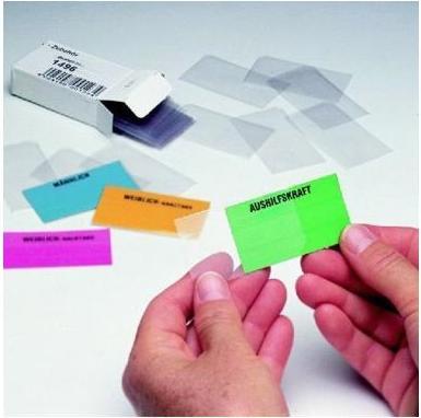 Actual product image Ultradex Insert card Planrecord 6 x 3,2 cm (W x H) 190g/m² orange 90 pcs./pack.
