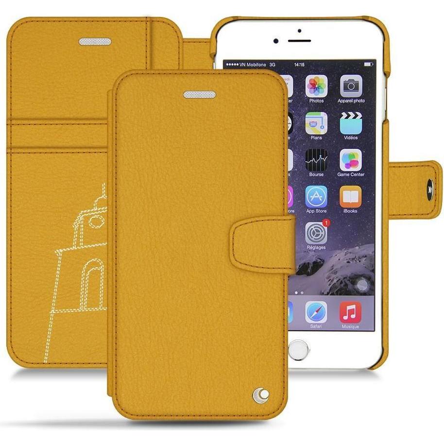 Noreve Lederschutzhülle Wallet (Apple iPhone 6s), Smartphone Hülle, Orange