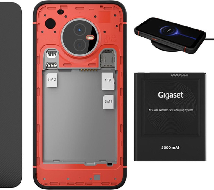 Produktbild Gigaset GX4 PRO (128 GB, Schwarz, 6.10", SIM + eSIM, 48 Mpx, 4G)