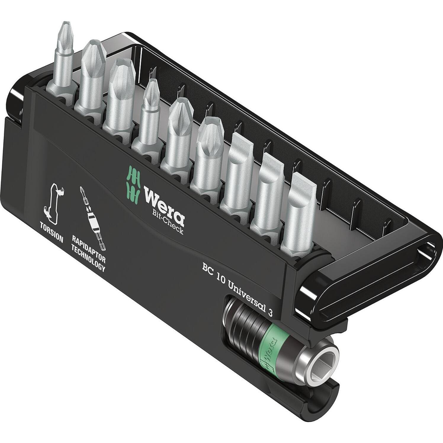 Wera, Bits, Bit-Check 10 Universal 3 (C 6,3)