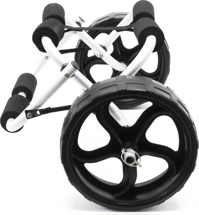 Actual product image Wiltec Alu Transportwagen faltbar 45kg Kajakwagen Kanuwagen PU Bootswagen Bootstrailer