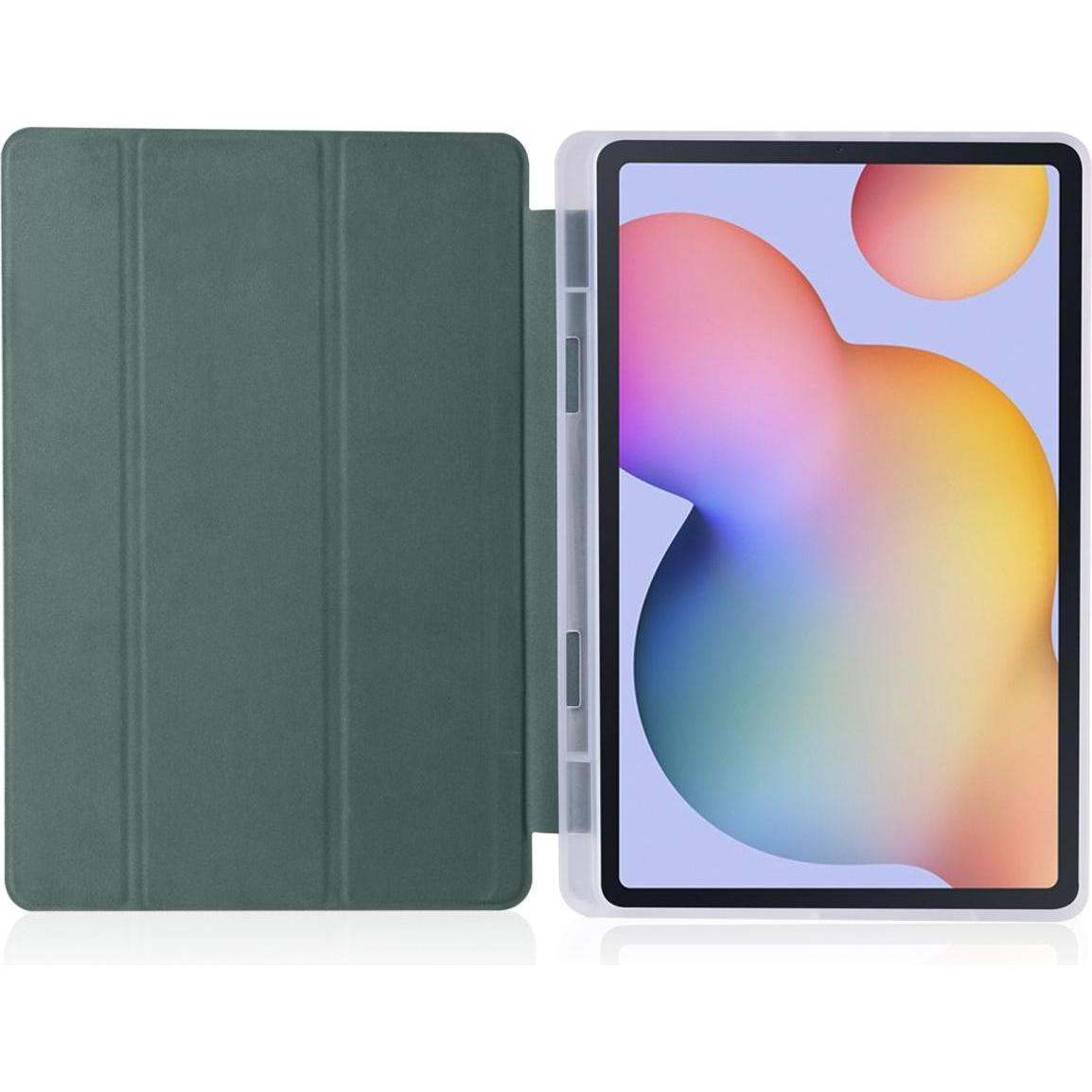 Thumbnail - König Design Schutz Tablet Hülle für Samsung Galaxy Tab S6 Lite Case Cover Tasche Etuis Grün (Galaxy Tab S6 Lite), Table...