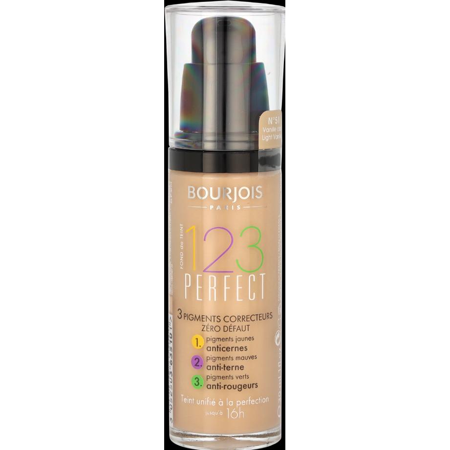 Bourjois, Foundation, 123 Perfect (51 Vanille clair)