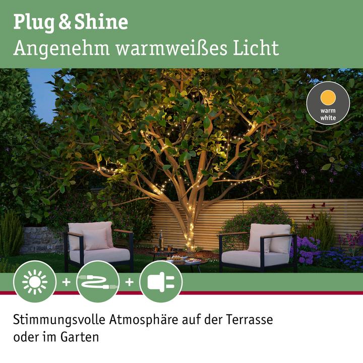 Actual product image Paulmann Outdoor Plug & Shine Lichterkette Yuna (12 m)