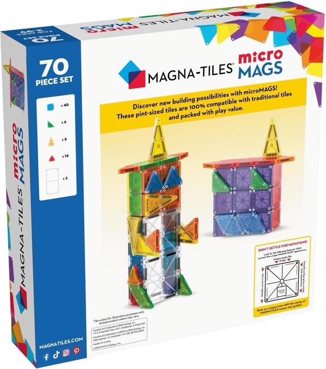 Actual product image Magna-Tiles Micro Mags